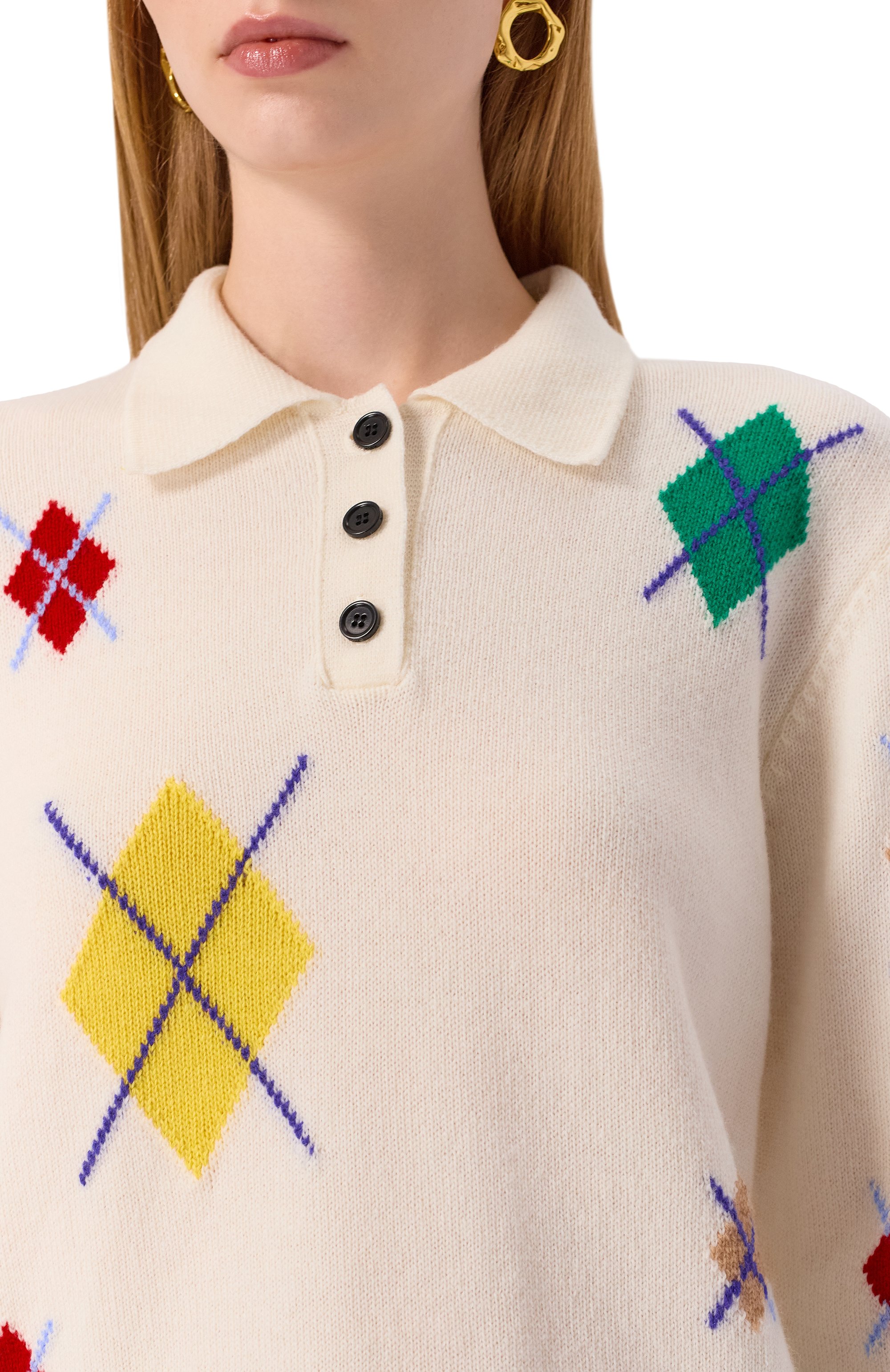 Поло из шерсти и кашемира MSGM, арт. 3941MDM194/257781, фото 5