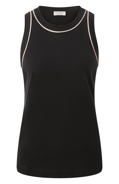 Женская хлопковая майка BRUNELLO CUCINELLI, арт. M0T81FP340