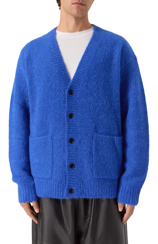 Шерстяной кардиган Dries Van Noten 021224-2709-504 Синий  021224-2709-504 Фото 3