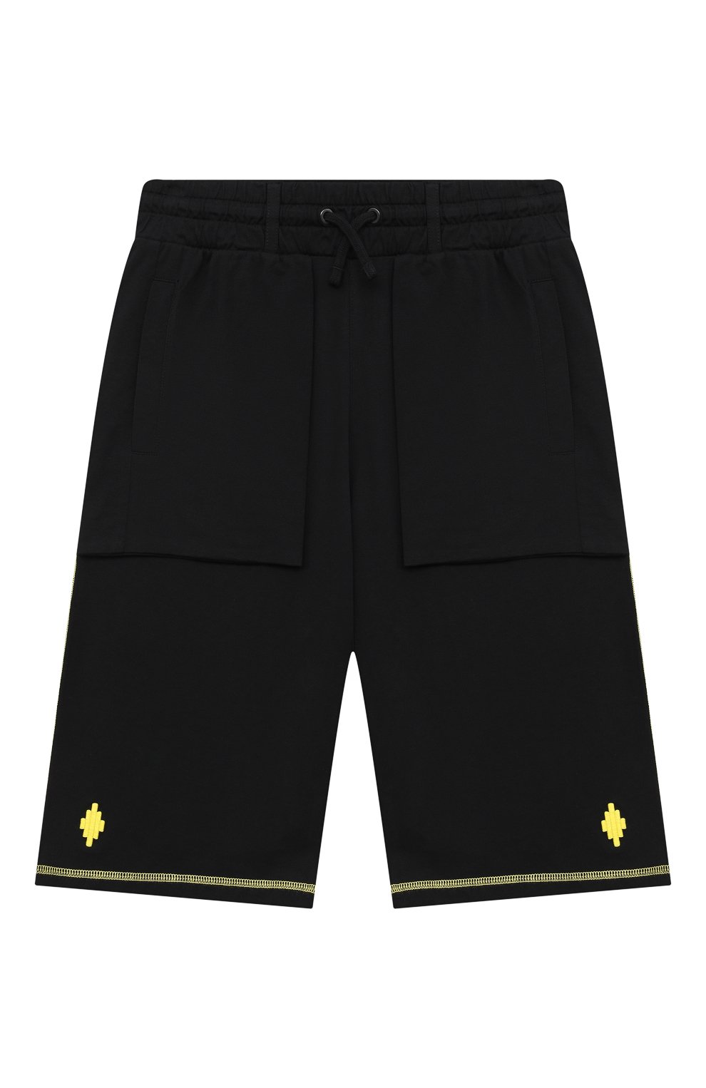 Хлопковые шорты MARCELO BURLON KIDS OF MILAN, арт. 21E/B/MB/3252/0010/8-14Y, фото 1