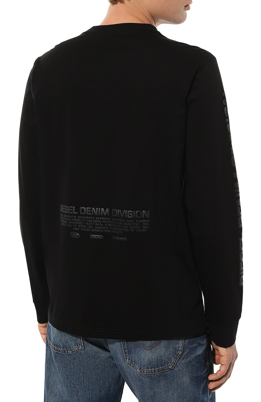 Хлопковый лонгслив DIESEL, арт. A11281/0QANW, фото 4