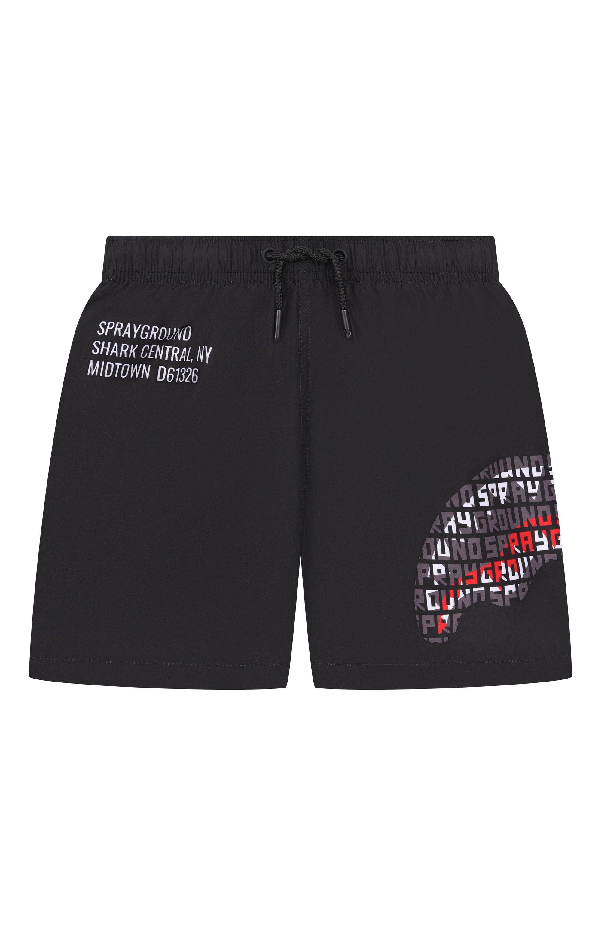 Плавки-шорты SPRAYGROUND, арт. SPY1468BLK/SHARK CENTRAL INFINITY SWIM TRUNKS, фото 1