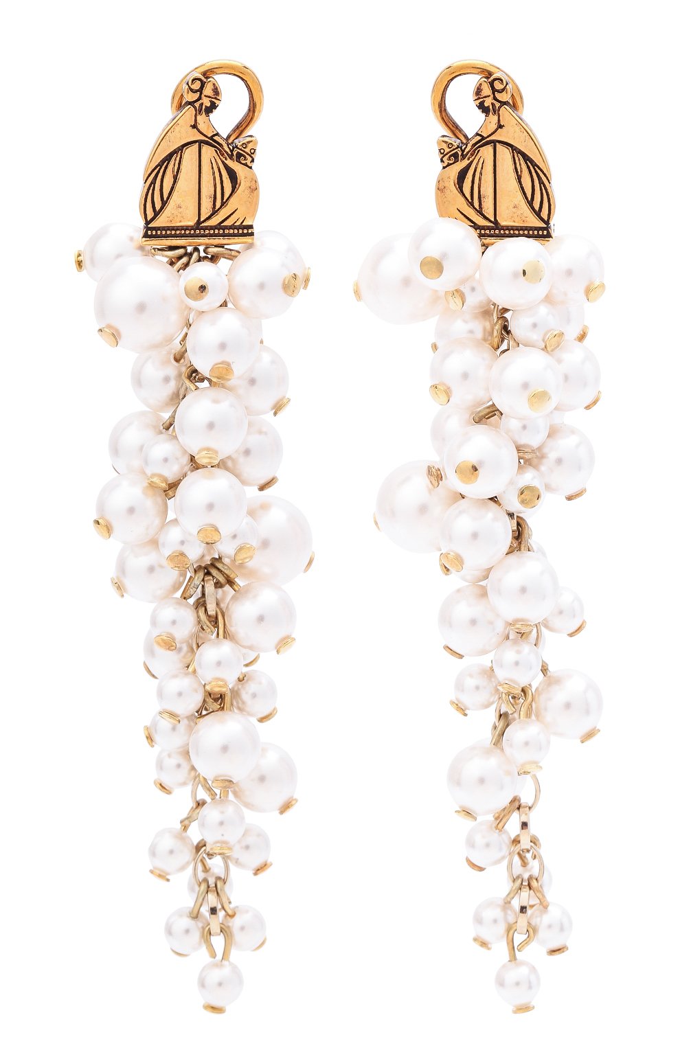 Серьги LANVIN белого цвета по цене 58750 руб., арт. AW-CJYA0Y-PERL-A21, фото 1 Серьги LANVIN, арт. AW-CJYA0Y-PERL-A21, фото 1