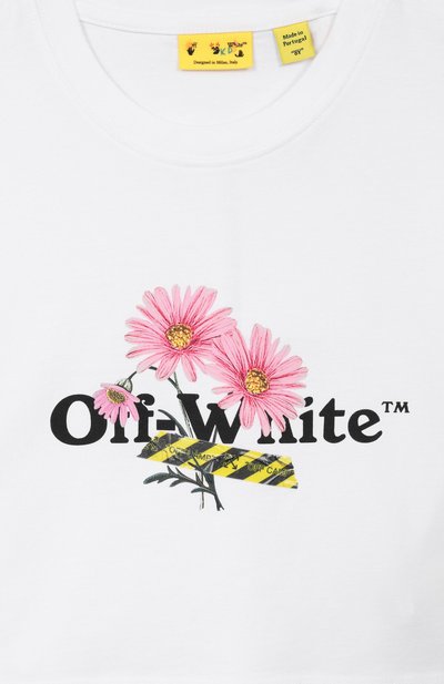 Хлопковая футболка OFF-WHITE, арт. 0GAA019S26JER001_001, фото 3