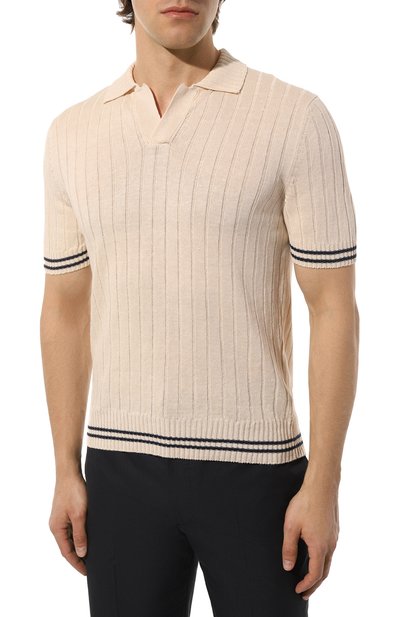 Поло изо льна и хлопка GRAN SASSO, арт. 23140/18624, фото 3