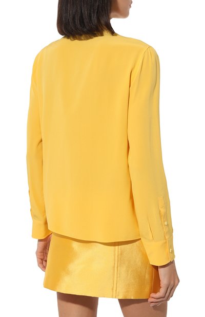 Шелковая рубашка PRADA, арт. P473F-1H51-F065Y-221, фото 4