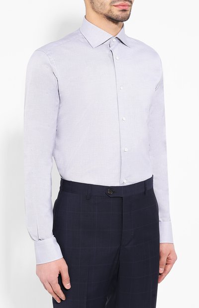 Хлопковая сорочка с воротником кент BRIONI, арт. RCL01D/P806G, фото 3