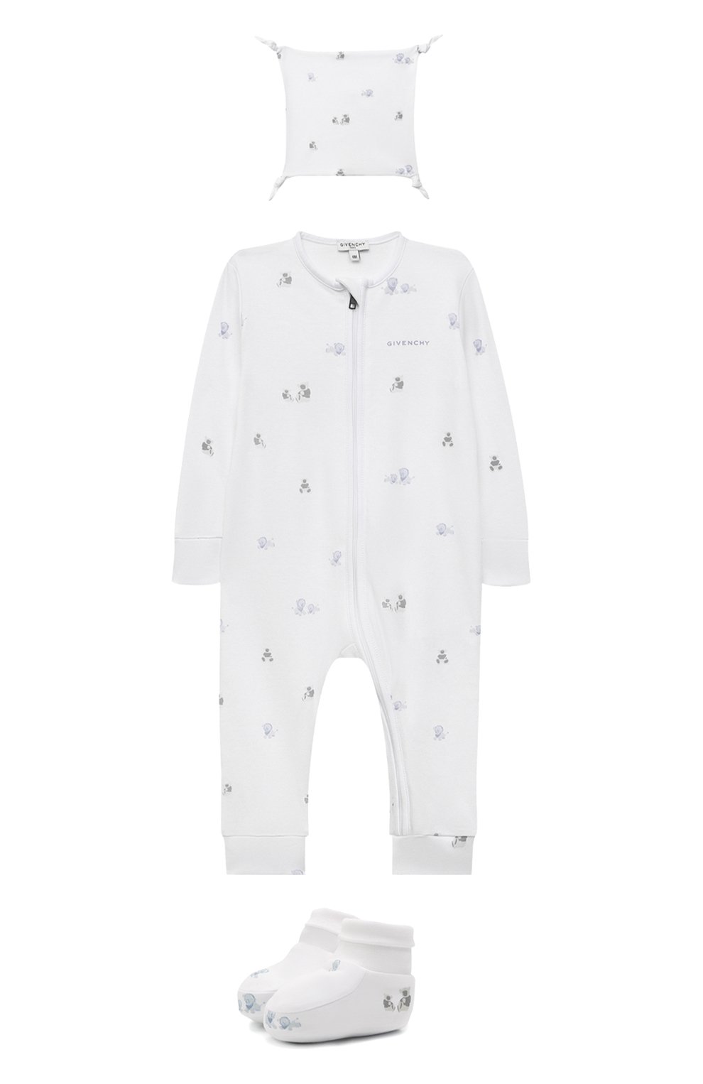 Комплект из трех предметов GIVENCHY белого цвета по цене 36650 руб., арт. H98107, фото 1 Комплект из трех предметов GIVENCHY, арт. H98107, фото 1