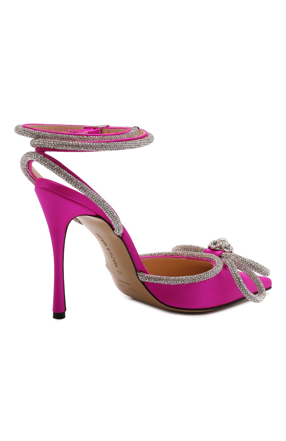 Текстильные туфли double bow 110 MACH & MACH, арт. R21-2101 SILK SATIN, фото 4