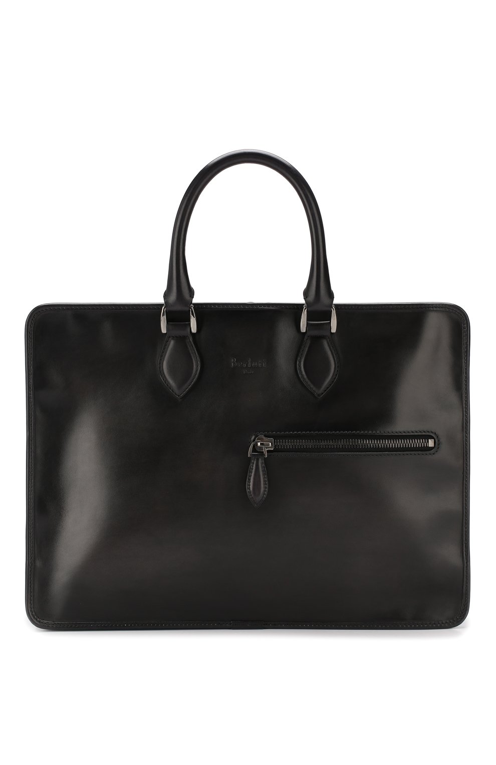 Кожаная сумка для ноутбука BERLUTI черного цвета по цене 384500 руб., арт. M149263, фото 1 Кожаная сумка для ноутбука BERLUTI, арт. M149263, фото 1