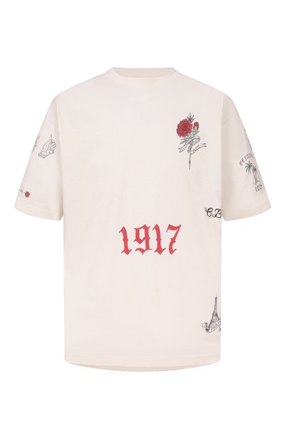 Мужская хлопковая футболка BALENCIAGA, арт. 764235/TUVJ2