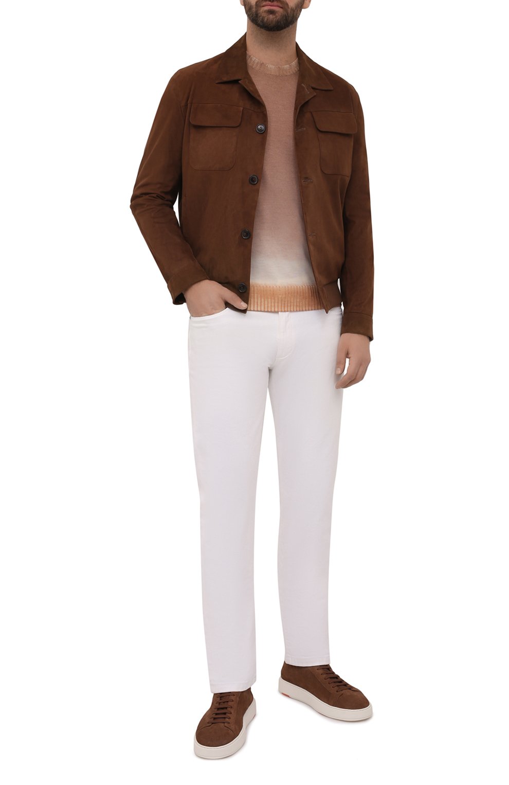 Замшевые кеды SANTONI, арт. MBCD21571BARCBBMM62, фото 2