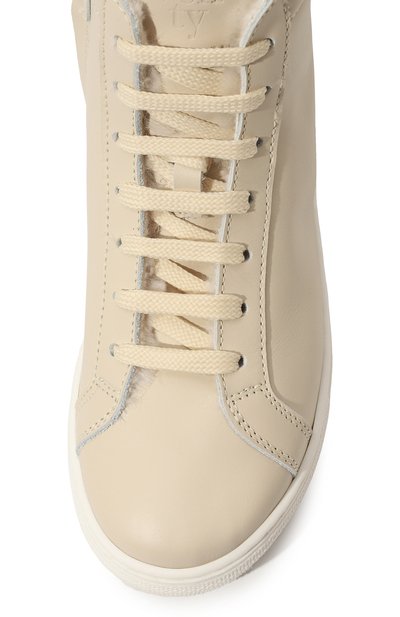 Высокие кеды из кожи ELEVENTY, арт. ET0A26 Z0737, фото 4