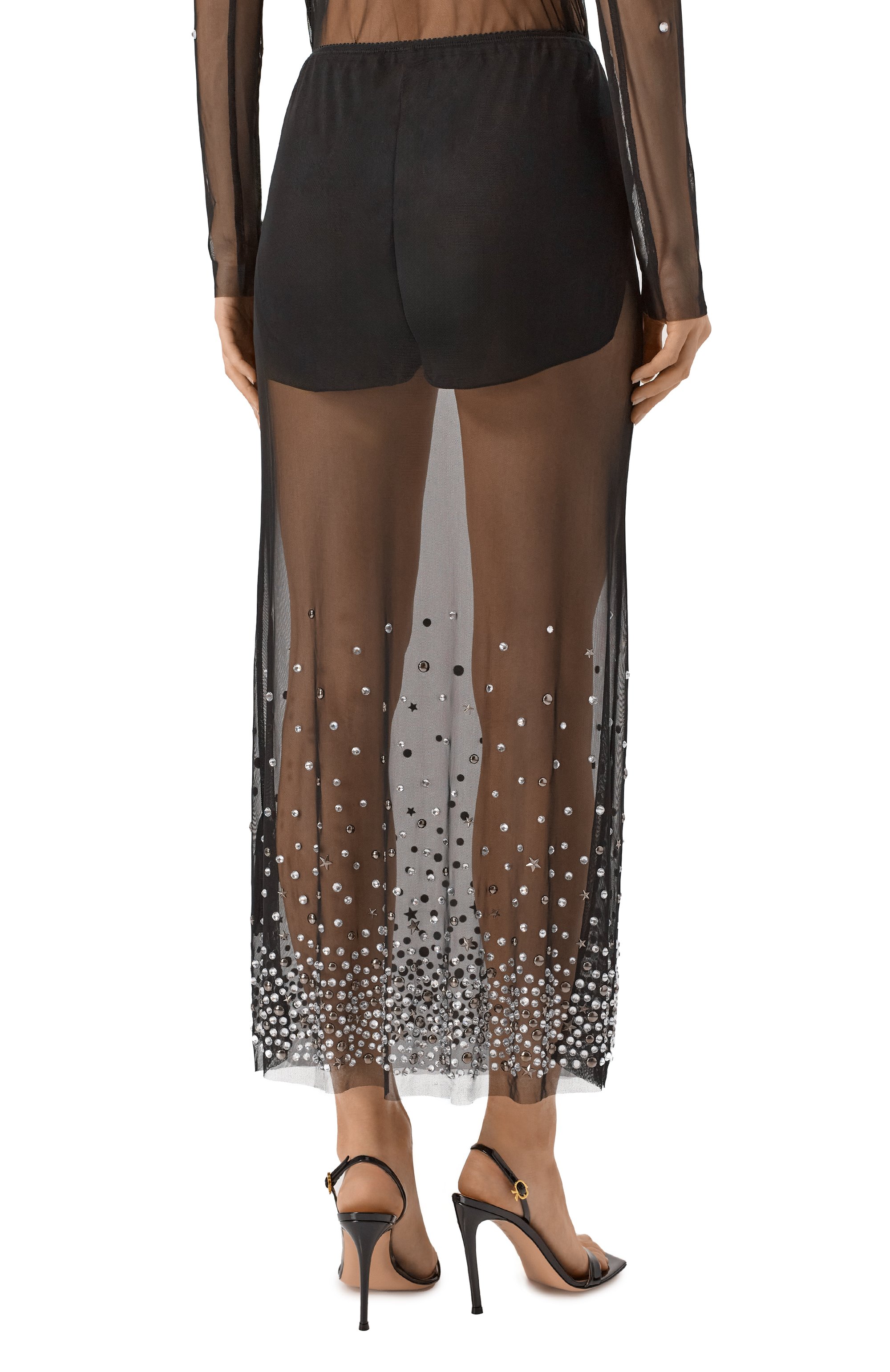 Юбка с отделкой стразами ERIKA CAVALLINI, арт. P5W002, фото 4