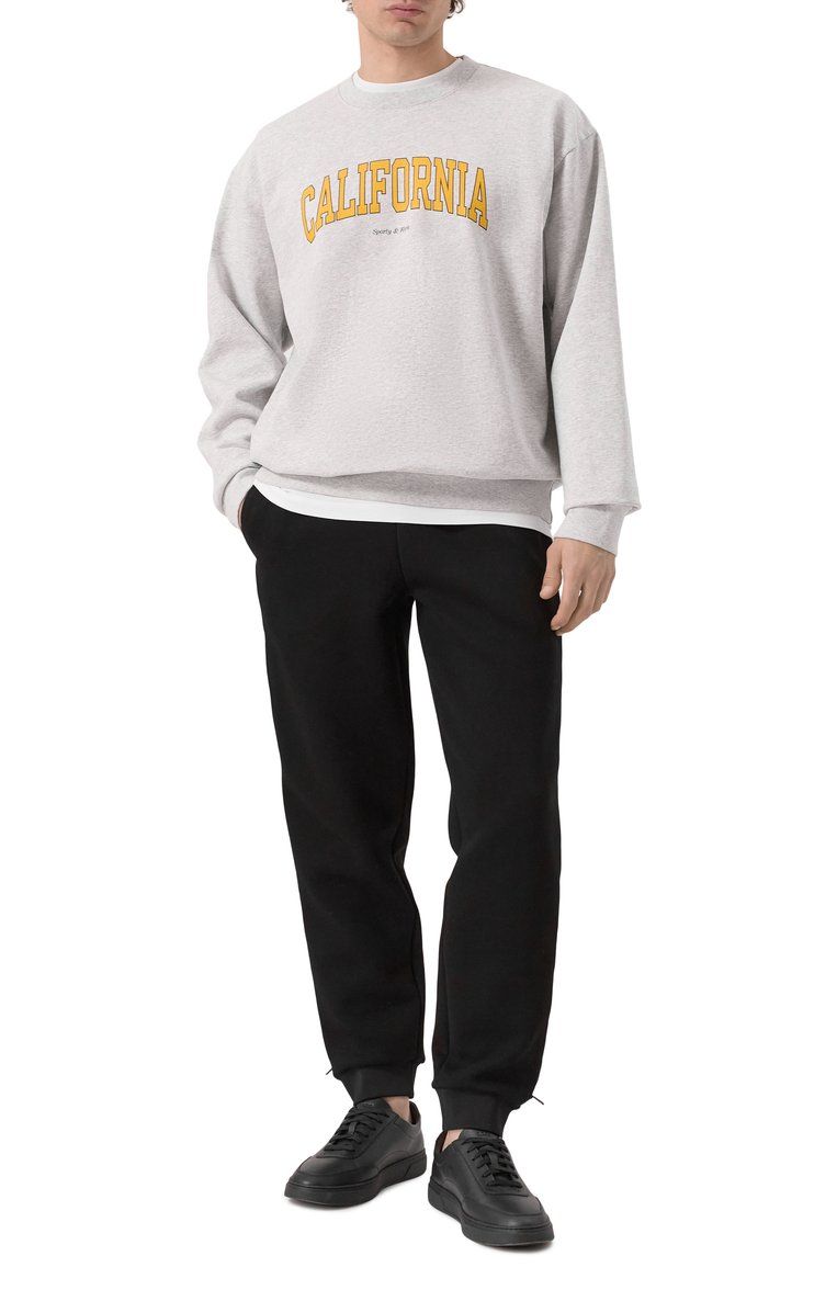 Хлопковый свитшот SPORTY AND RICH, арт. ST071508501GY03, фото 1