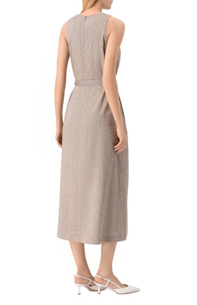 Платье изо льна и вискозы LORENA ANTONIAZZI, арт. E2624AB34A/5154, фото 3