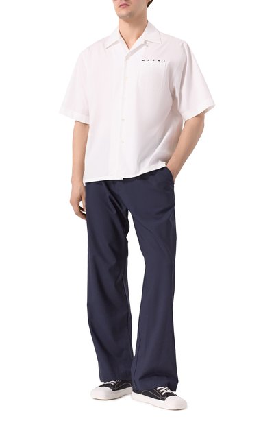 Хлопковая рубашка MARNI, арт. CUMU0213P8/USCT88, фото 2