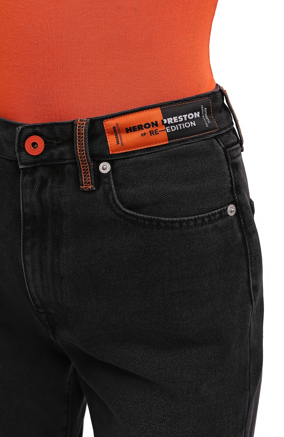 Джинсы HERON PRESTON черного цвета по цене 39550 руб., арт. HWYA002S22DEN0011000, фото 5 Джинсы HERON PRESTON, арт. HWYA002S22DEN0011000, фото 5