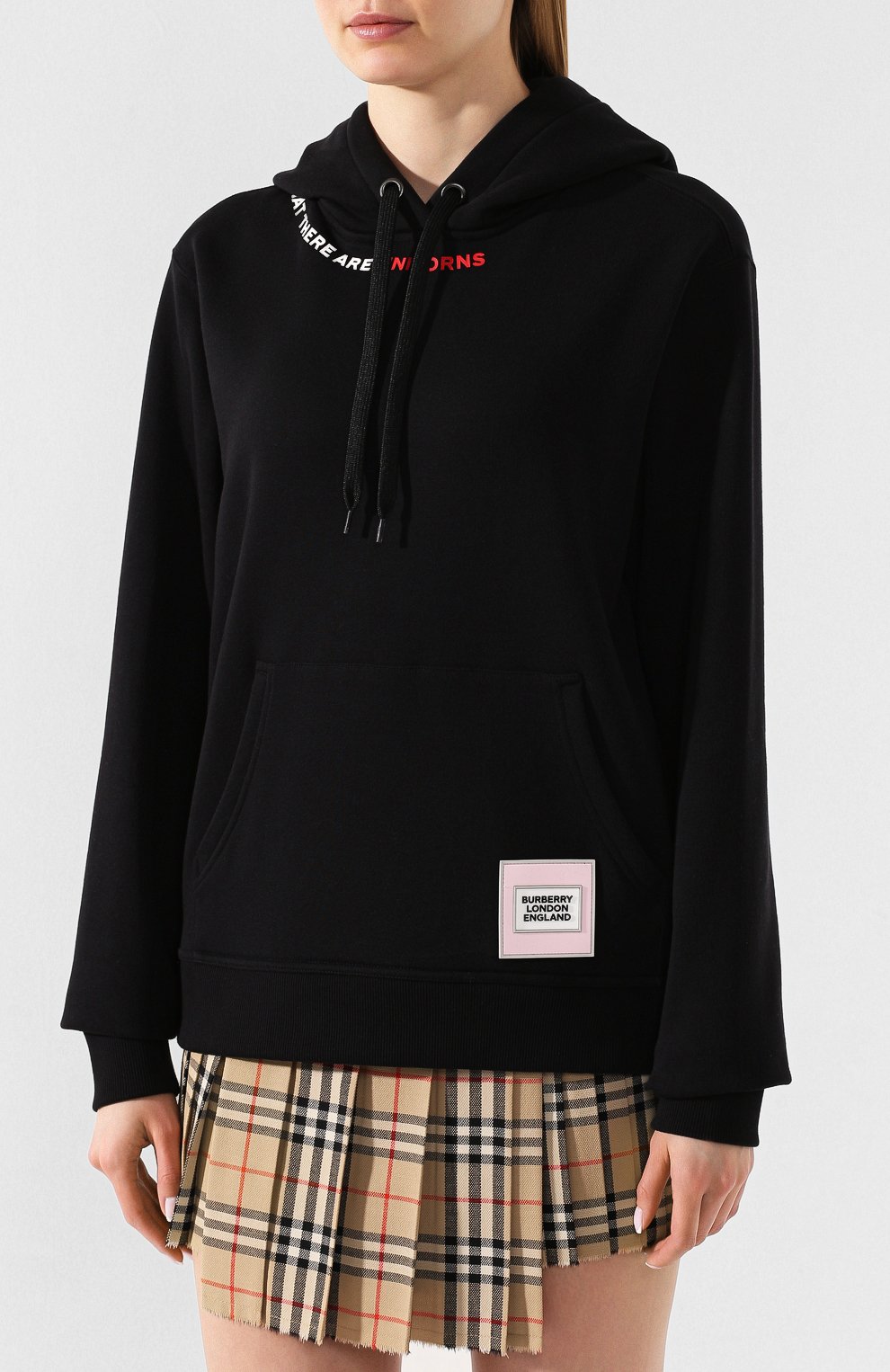 Хлопковое худи BURBERRY синего цвета по цене 86150 руб., арт. 8029567, фото 3 Хлопковое худи BURBERRY, арт. 8029567, фото 3