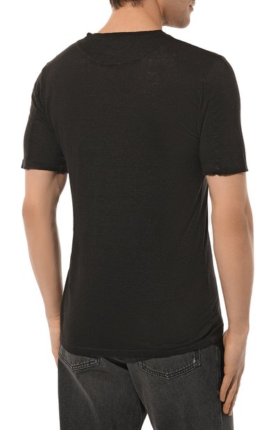 Льняная футболка 120% LINO, арт. Y0M7186/000E908/S00, фото 4