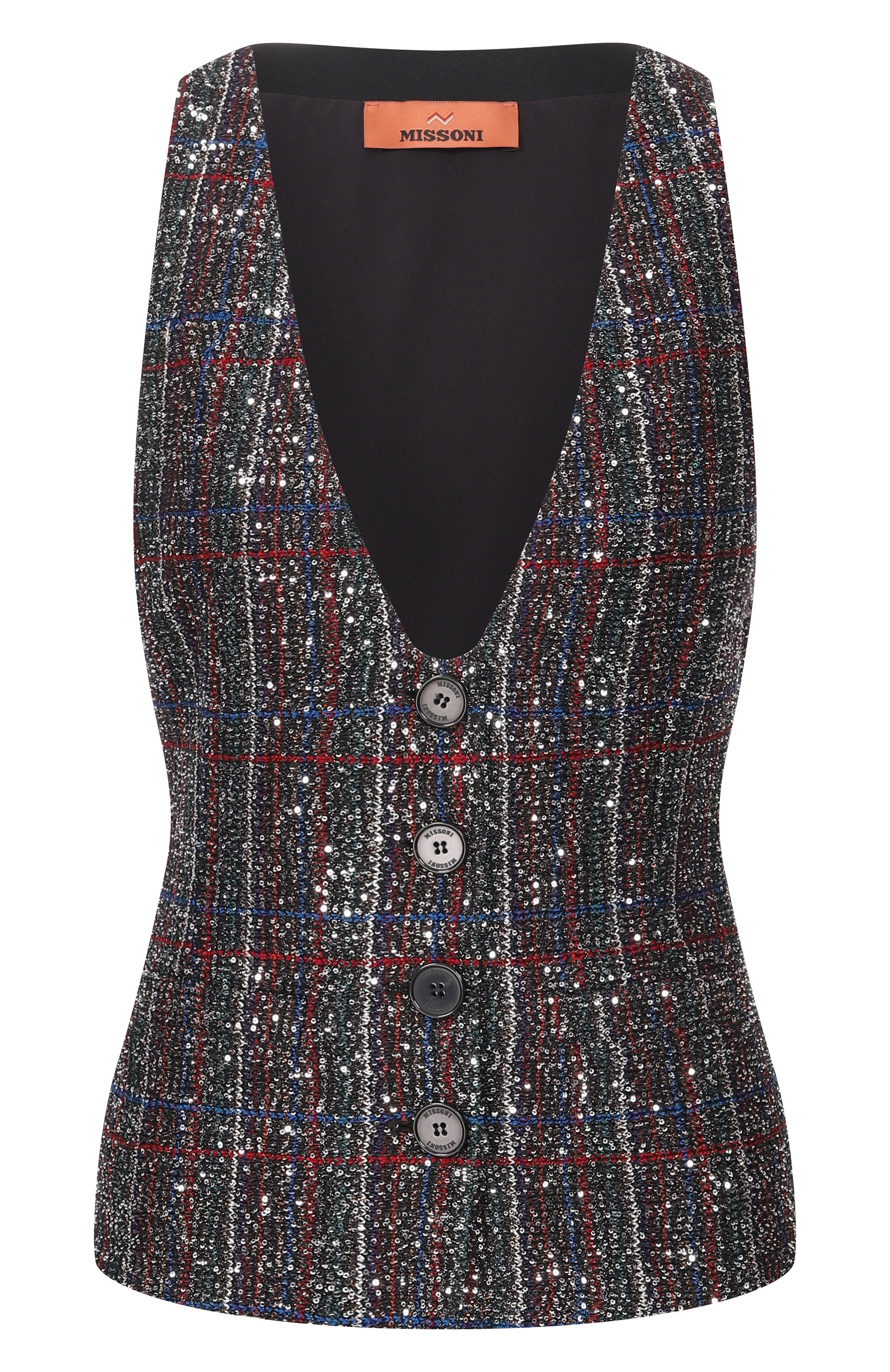 Жилет с отделкой пайетками MISSONI, арт. DS25WM14/BC005V, фото 1