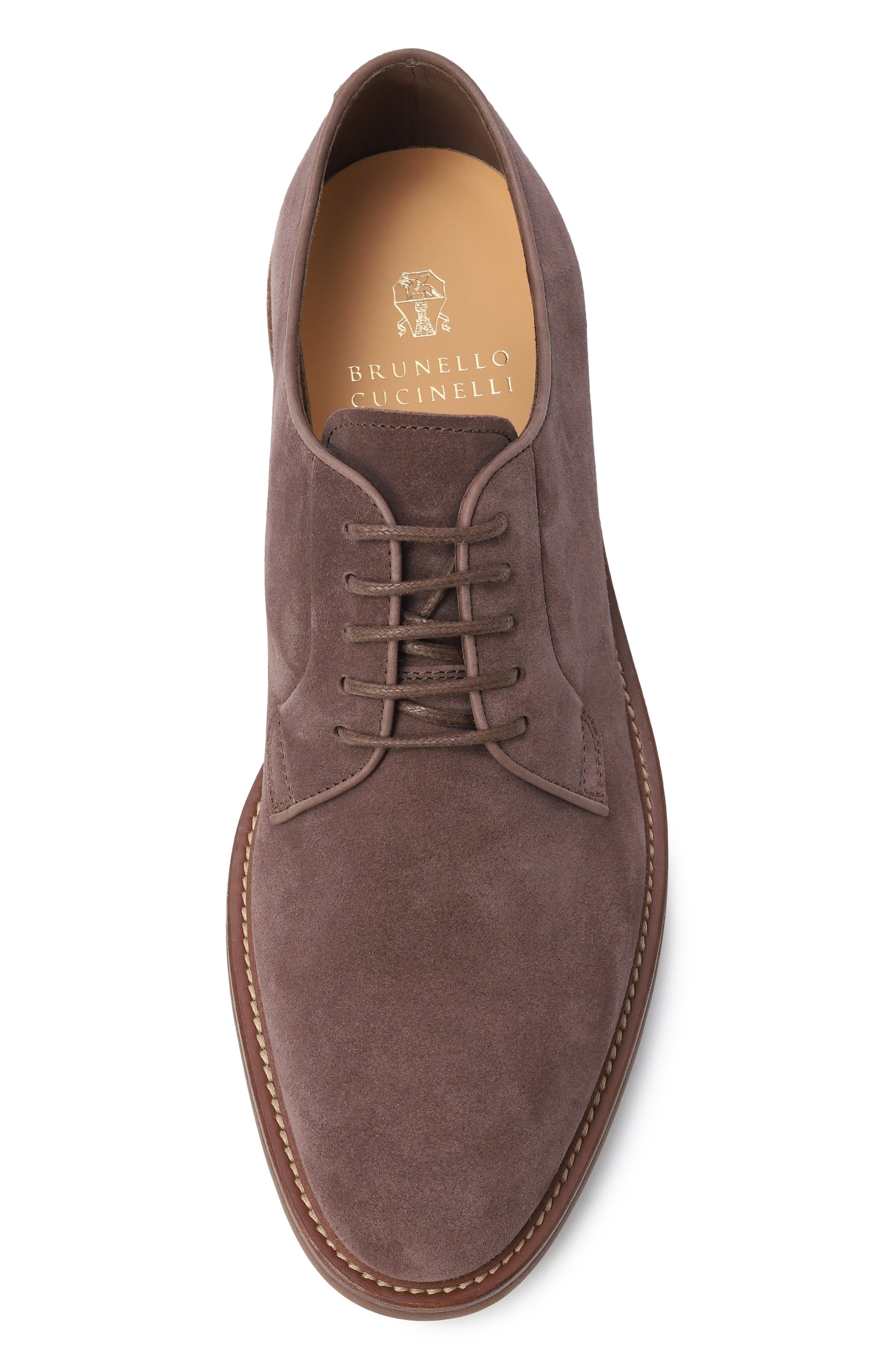Замшевые дерби BRUNELLO CUCINELLI, арт. MZUNICE722, фото 6