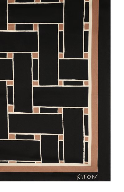 Шелковый платок KITON, арт. D53754K0550F03, фото 4