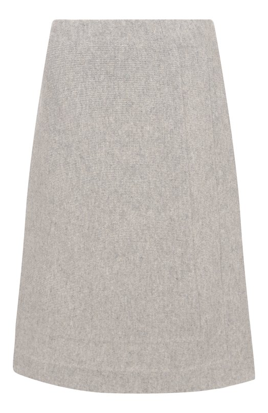 Юбка из шерсти и хлопка Jil Sander J02MA0310/J14804 Серый J02MA0310/J14804