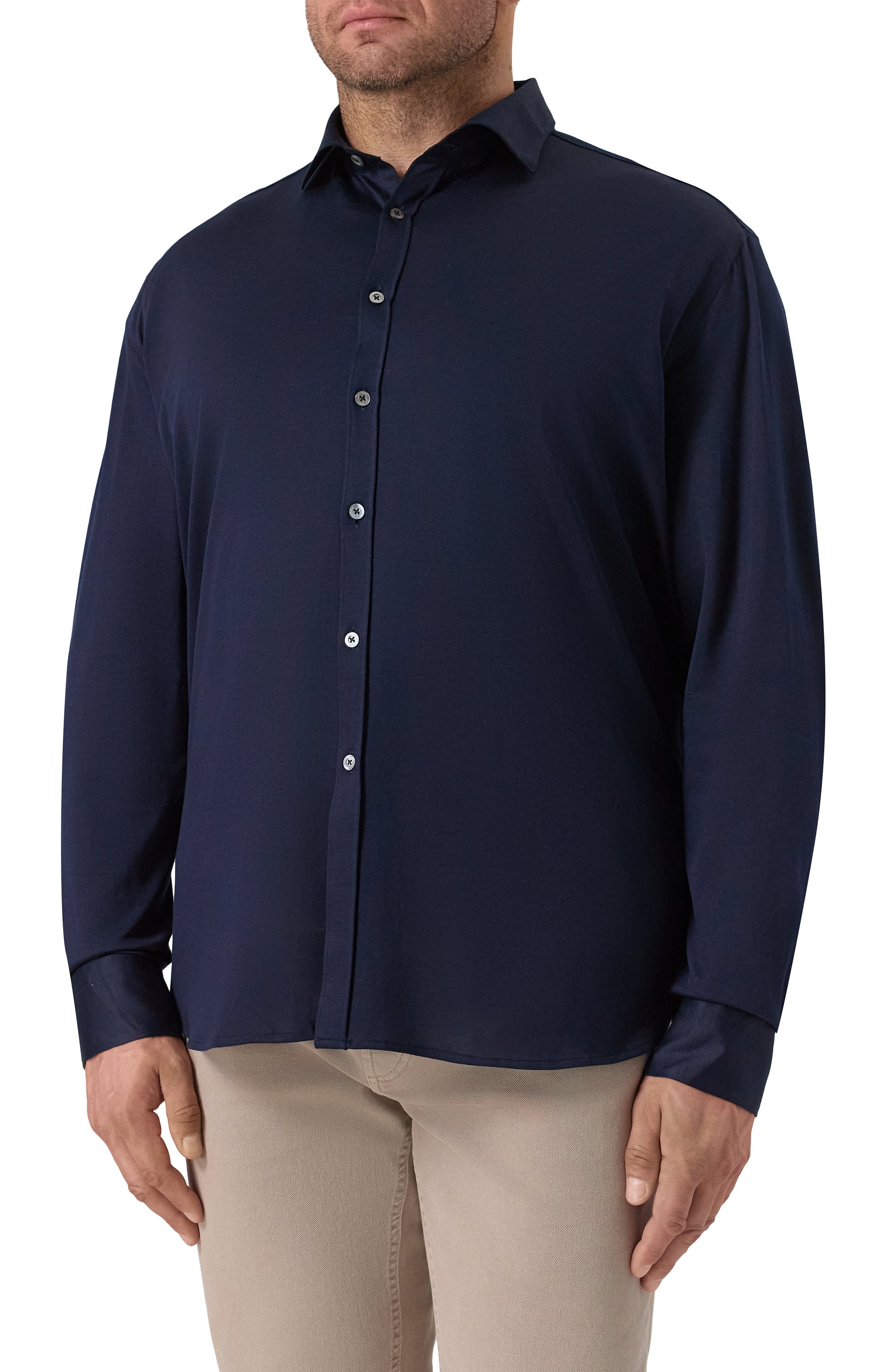 Рубашка из хлопка и лиоцелла CANALI, арт. CSL70B1/GN03485, фото 3