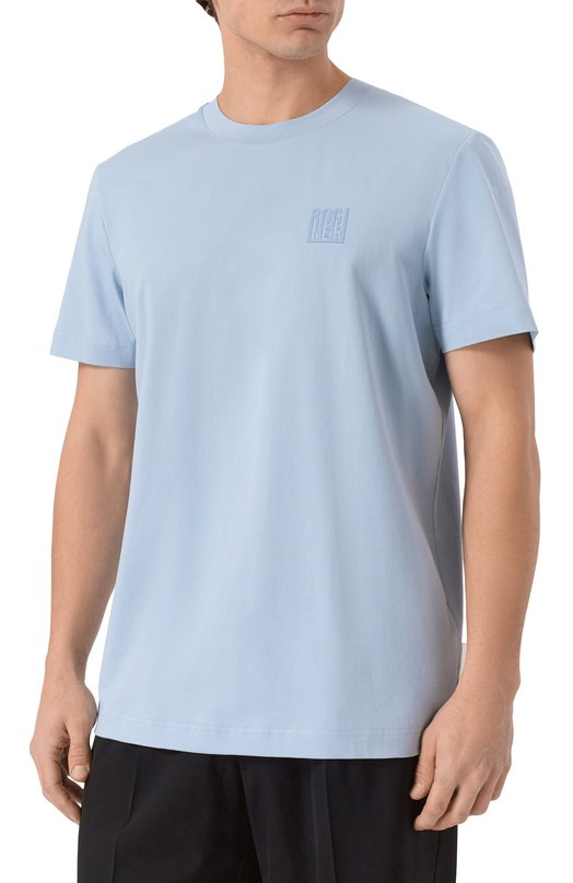 Хлопковая футболка Bogner 58086604_1 Голубой  58086604_1 Фото 3