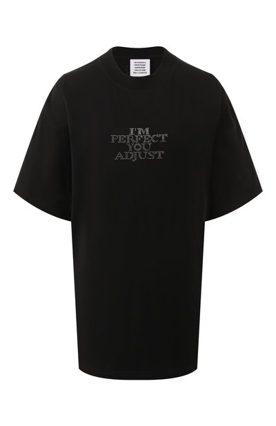 Хлопковая футболка VETEMENTS, арт. UA66TR680B