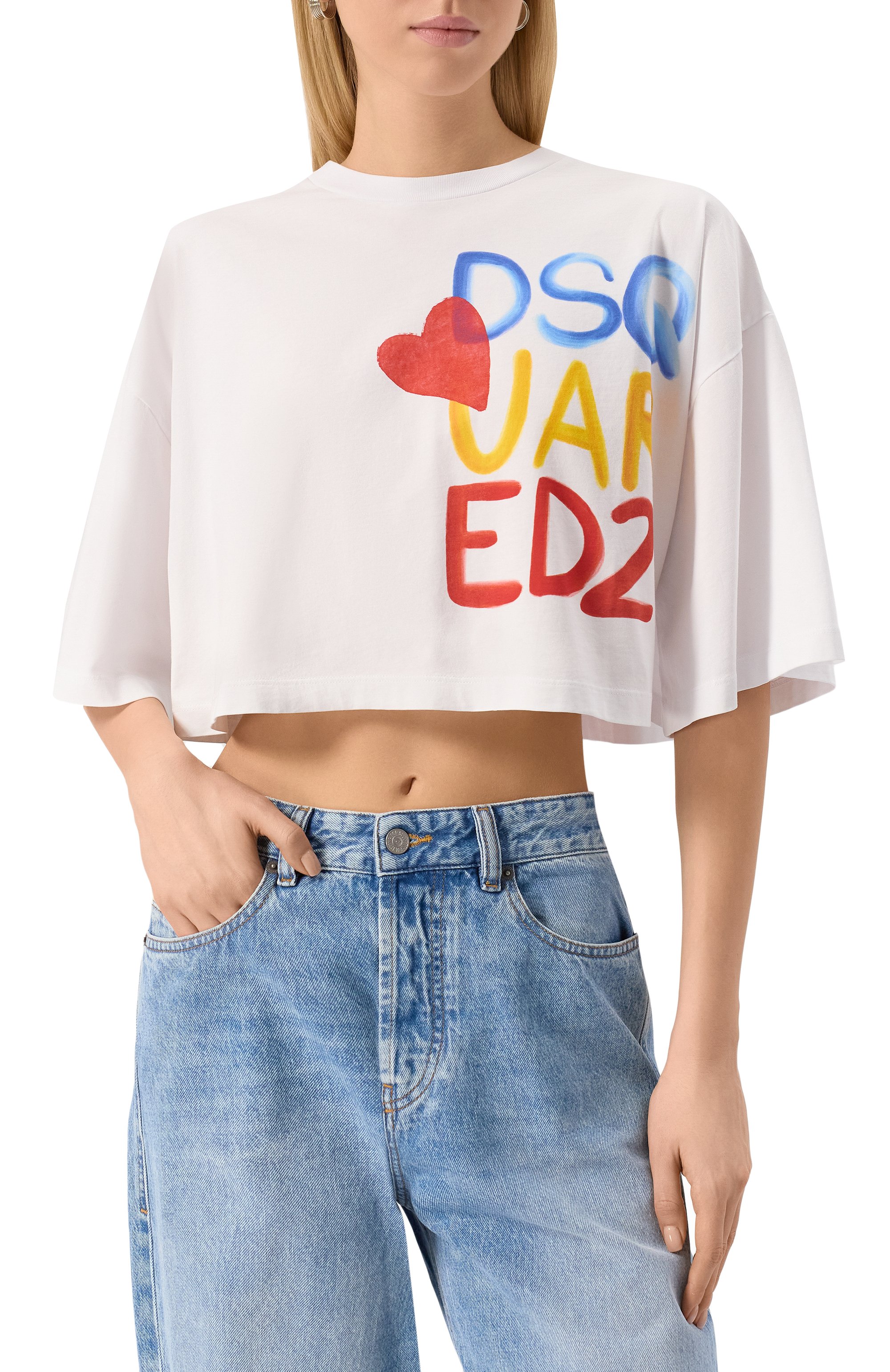 Хлопковая футболка DSQUARED2, арт. S73GC0294/D20020, фото 3