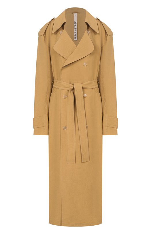 Тренч Petar Petrov S26TM1 Бежевый S26TM1
