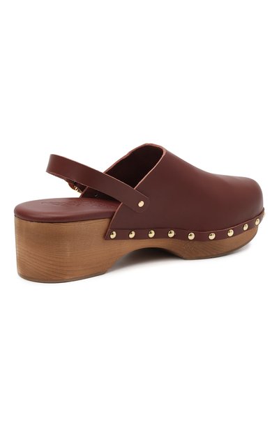 Кожаные сабо classic ANCIENT GREEK SANDALS, арт. CLASSIC CL0SED CL0G/CHESTNUT, фото 4