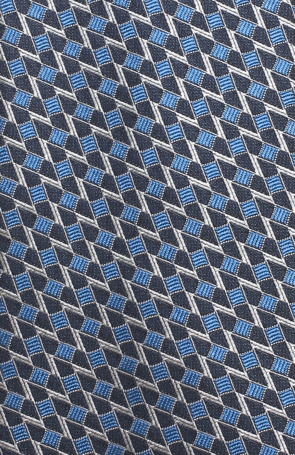 Шелковый галстук с узором LANVIN голубого цвета по цене 11950 руб., арт. 2100/TIE, фото 3 Шелковый галстук с узором LANVIN, арт. 2100/TIE, фото 3