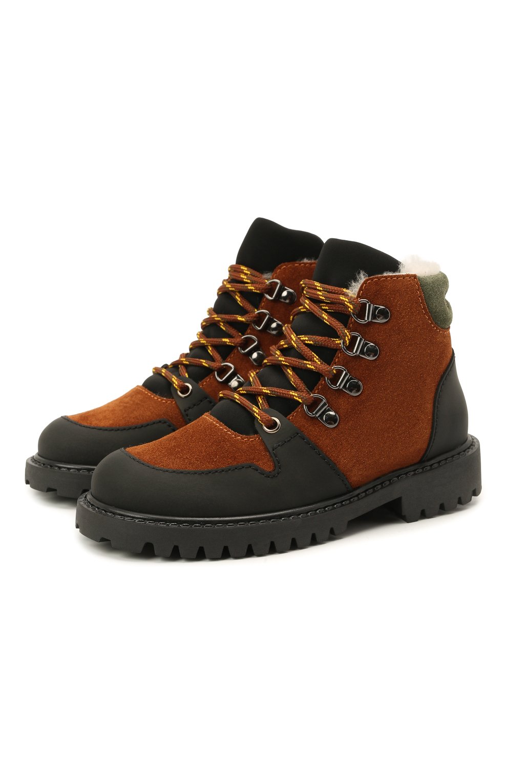 Кожаные ботинки с мехом IL GUFO, арт. G471/VEL0UR/27-30, фото 1