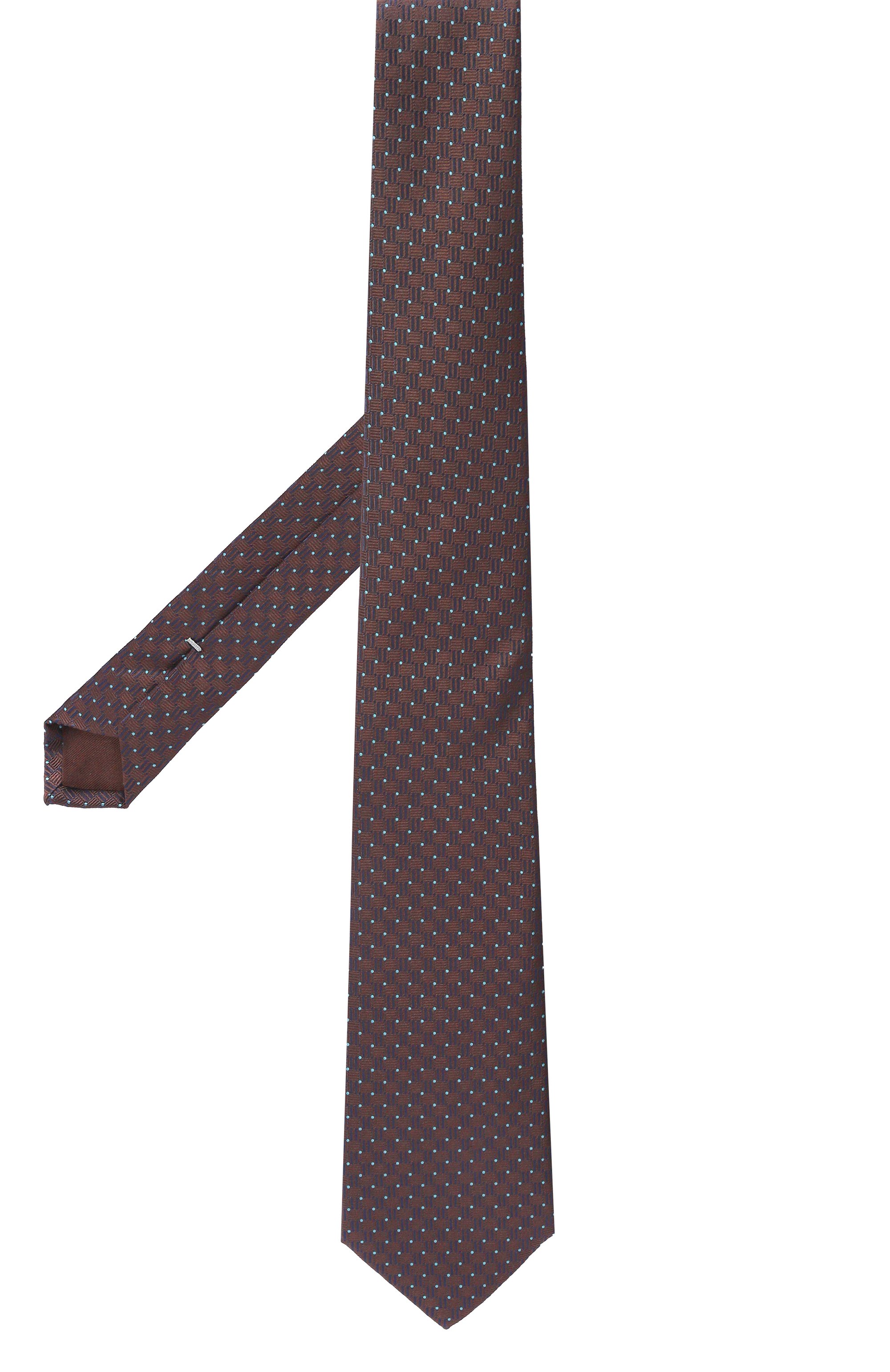 Шелковый галстук CANALI темно-коричневого цвета по цене 21450 руб., арт. 18/HJ04530, фото 3 Шелковый галстук CANALI, арт. 18/HJ04530, фото 3