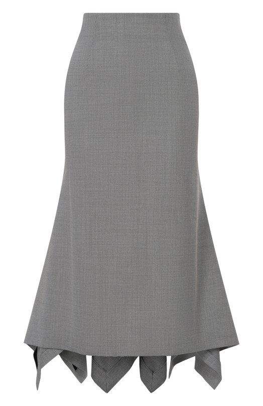 Юбка из шерсти и хлопка The Attico 260WCS00299/WWC002AA Серый 260WCS00299/WWC002AA