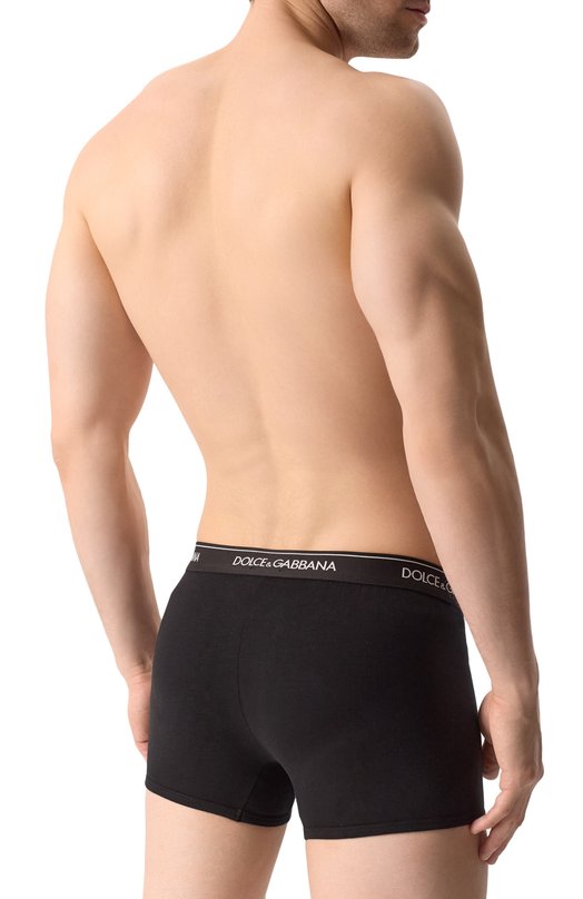 Комплект из двух боксеров Dolce & Gabbana M9C07J/0NN95 Чёрный  M9C07J/0NN95 Фото 3
