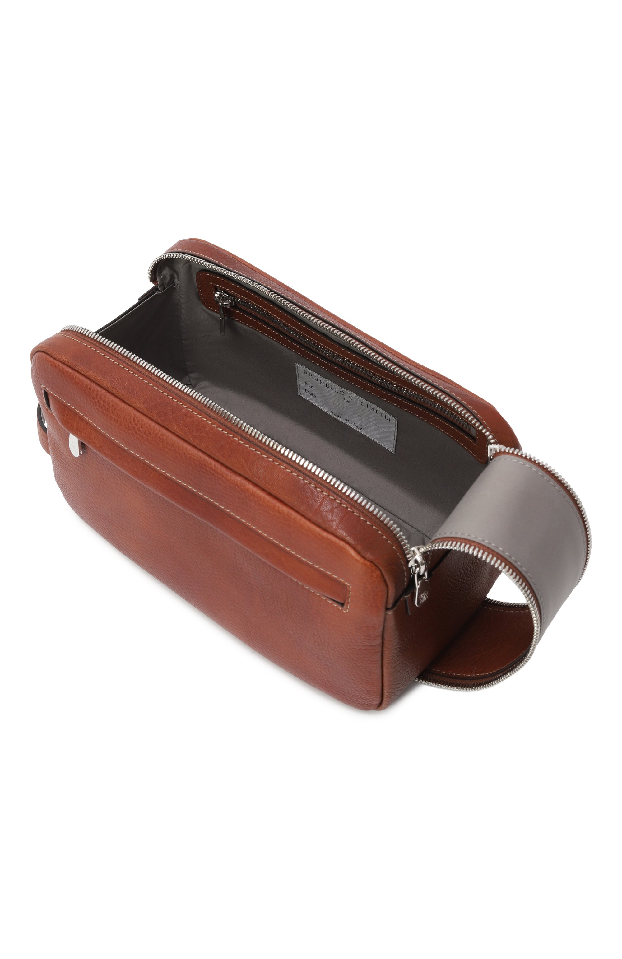 Несессер BRUNELLO CUCINELLI коричневого цвета по цене 145000 руб., арт. MWZIBU334, фото 3 Несессер BRUNELLO CUCINELLI, арт. MWZIBU334, фото 3