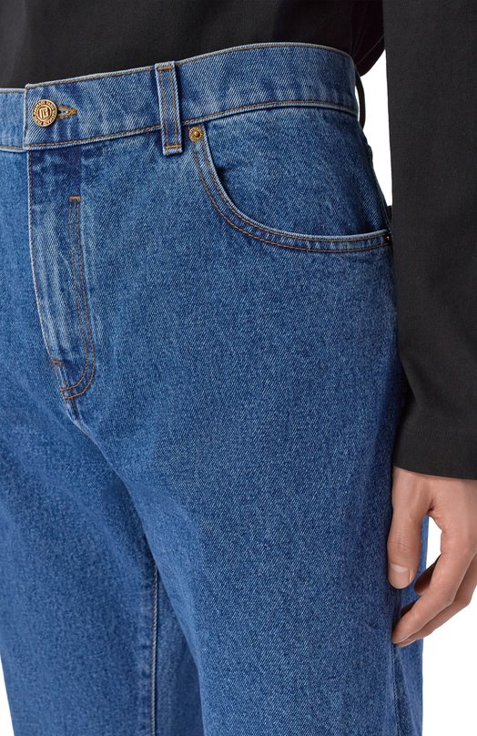 Джинсы Regular Balmain GH1MI043/DG08 Синий  GH1MI043/DG08 Фото 5