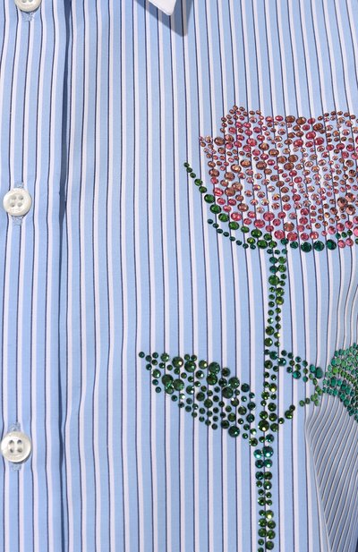 Хлопковая рубашка MSGM, арт. 3741MDE24X/247615, фото 5