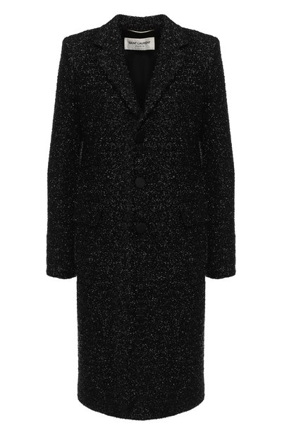 Пальто прямого кроя с отложным воротником SAINT LAURENT, арт. 517798/Y827T, фото 1