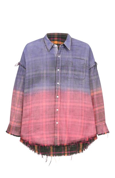 Мужская двусторонняя рубашка R13, арт. R13WR463-R776B