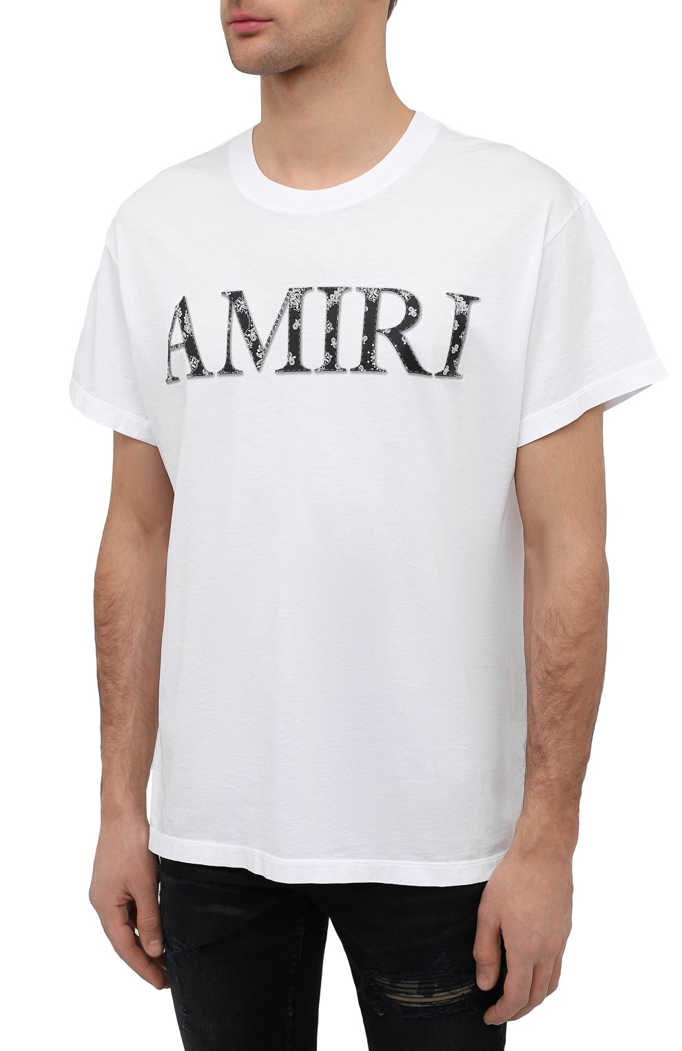 Хлопковая футболка AMIRI, арт. MJLT002-100, фото 3
