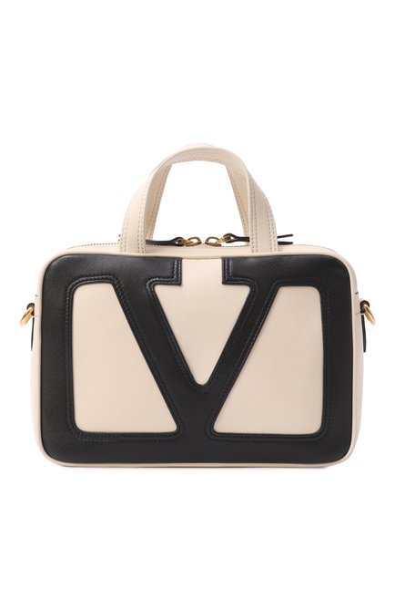 Женская сумка viva superstar small VALENTINO кремового цвета, арт. 6W0B0R73/PTJ | Фото 1 (Автоматизация состава: Проставлено; Автоматизация ТО: Проставлено; Размер: small; Ремень/цепочка: На ремешке; Материал: Натуральная кожа)