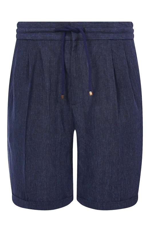 Льняные шорты Brunello Cucinelli MH248U0020 Синий MH248U0020