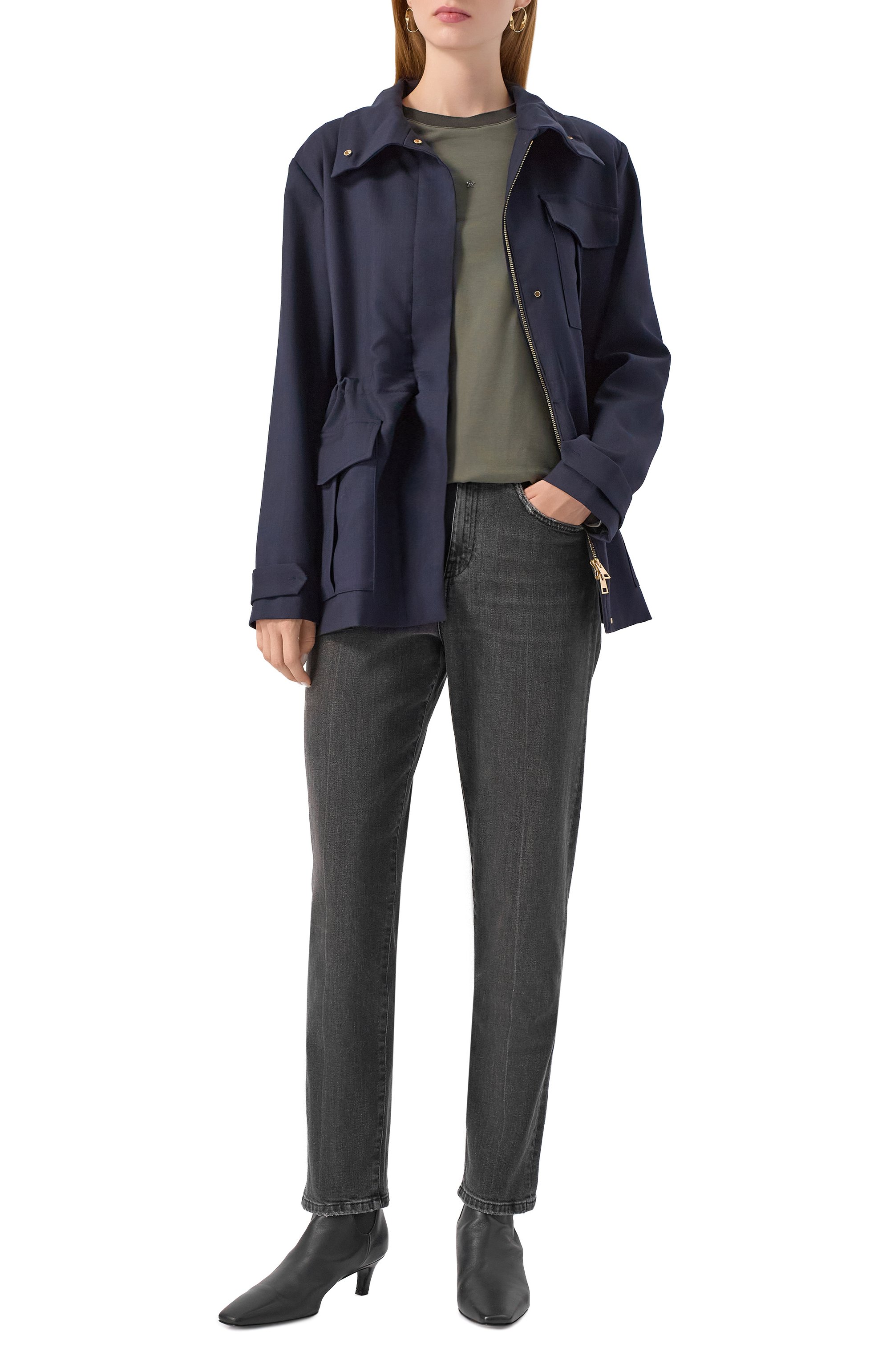 Джинсы LORENA ANTONIAZZI темно-серого цвета по цене 54850 руб., арт. PA15A/9803, фото 2 Джинсы LORENA ANTONIAZZI, арт. PA15A/9803, фото 2