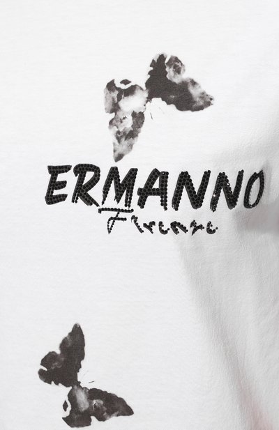 Хлопковая футболка ERMANNO FIRENZE, арт. D40EL 066EI6, фото 5