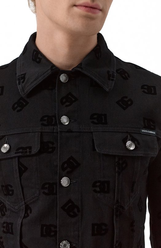 Джинсовая куртка Dolce & Gabbana G9VZ8D/G8MN6 Чёрный  G9VZ8D/G8MN6 Фото 5